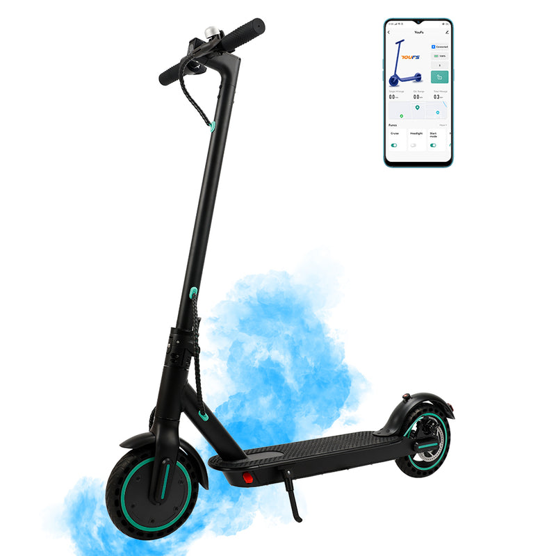 8,5" hopfällbar elscooter med app, 350W, 35km räckvidd, 30km/h, stadspendling