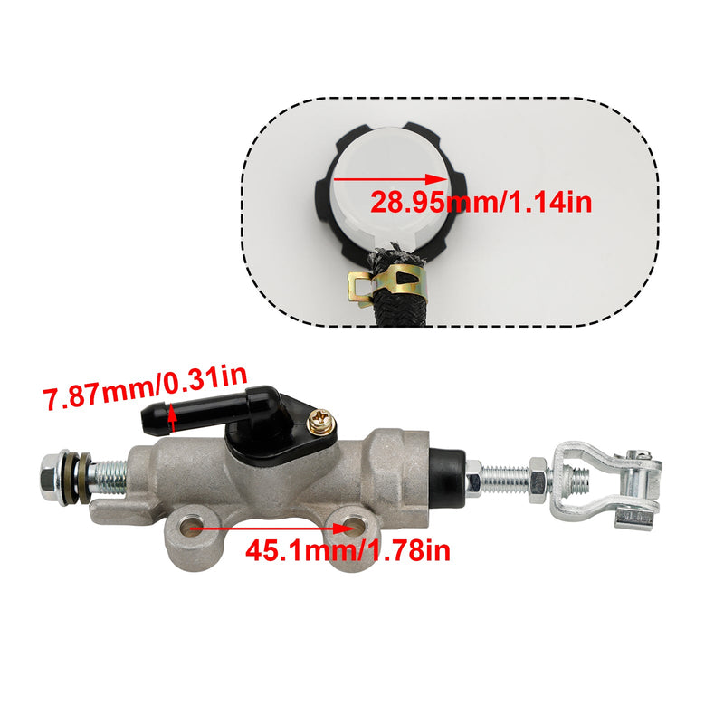 1999-2008 Honda TRX400EX Sportrax 400 EX Hauptbremszylinder hinten 43510-HN1-006