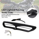 Podświetlany diodami LED panel wentylacyjny owiewki dla Electra Street Glide FLHTCU 2014-2022