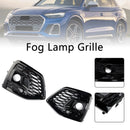 2021–2025 Audi Q5 SQ5 S-Line RSQ5 Stil Front Nebelscheinwerfer Kühlergrill Abdeckung schwarz