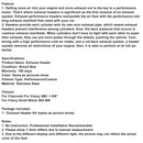 Auspuffkrümmer passend für Chevy Small Block SBC 1-5/8""