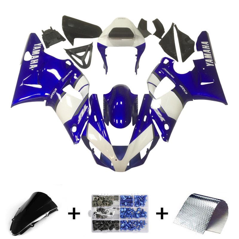 2000-2001 Yamaha YZF 1000 R1 injeksjonskinnesett kroppsplast ABS