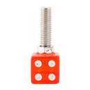 4x Motorrad Fahrrad Kunststoff Rote Würfel Nummernschild Bolzen Auf Schraube Auf Rahmen Mutter