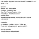 BMW 1 2 3 4 5 Series X1 X3 F20 E90-E93 F30 F10 F11 E84 N47 Fuel Pressure Regulator Valve 0928400798