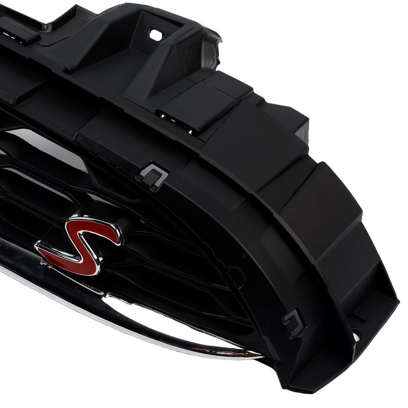 Vuodesta 2014 mini F56 3-ovinen SchraKTheck Cooper S, Cooper SD Black FrontGrill 5113735528