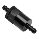 Svart inline EFI drivstoffsystemfilteradapter 3/8""-slange med 30-mikron filterelement