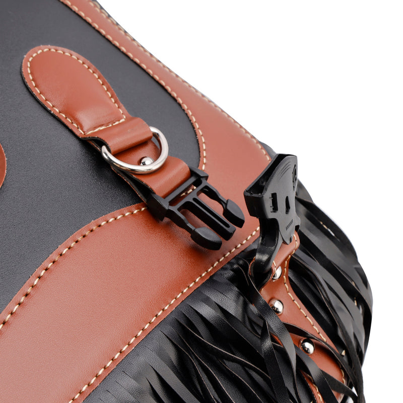 Heckbag sida sadel påse svansväska bagagepåse förvaring svart 26 l för motorcykel