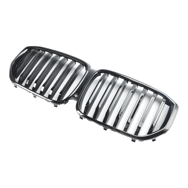 2024+ BMW G05 LCI X5 Single Line radiatorgrill blank svart for støtfangeren foran