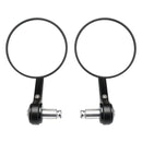 2x Custom Black CNC Aluminium Bar End Sidespejle til Street Twin & Scrambler
