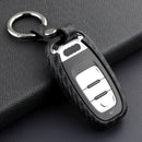 Autoschlüsselhülle aus Leder und Silikon mit Schnalle für Audi