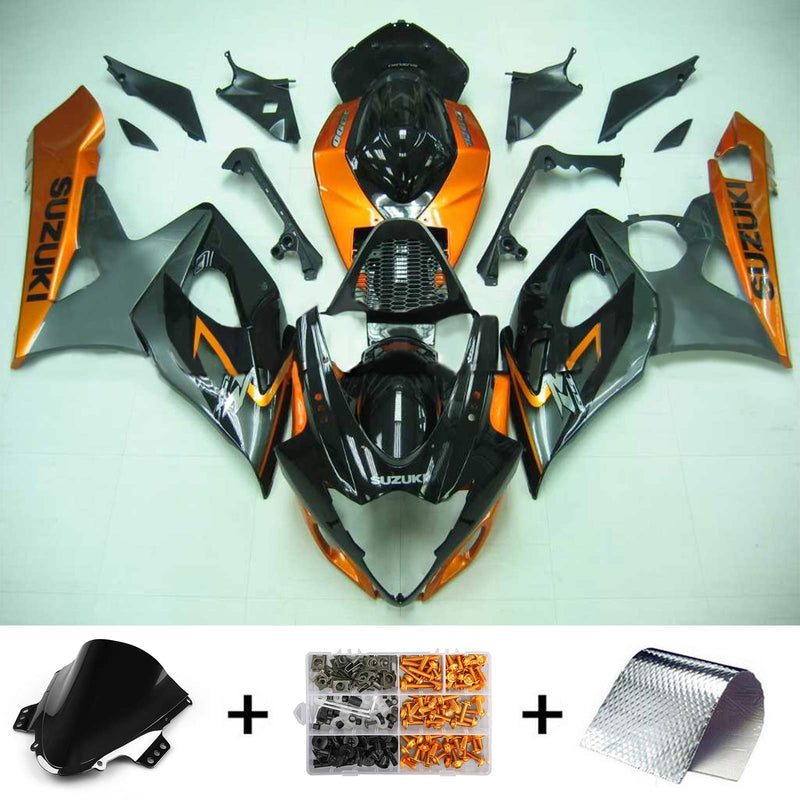 2005-2006 Suzuki GSXR1000 K5 Injektionsabzugs Kit Körperwerk Kunststoff ABS