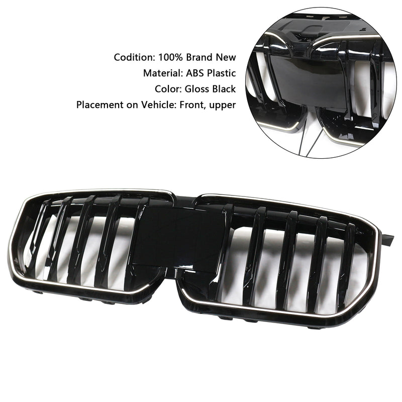 2023–2024 BMW X1 U11 U12 Glansig svart frontbädd njurgaller