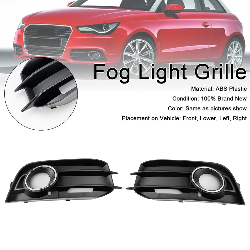 2011-2014 Audi A1 8x 2PCS tåkelys kjøligere grill foran basestang grilldeksel