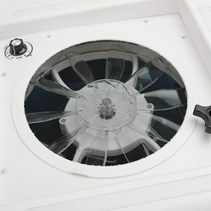 11" Dachlüfter für Wohnwagen – 3-fach stufenloser 12V Motor mit LED-Beleuchtung & Oberlichtfunktion