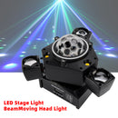 Drei Kopf LED Bühne Licht Strahl Moving Head Licht Mit Laser DJ Disco Party