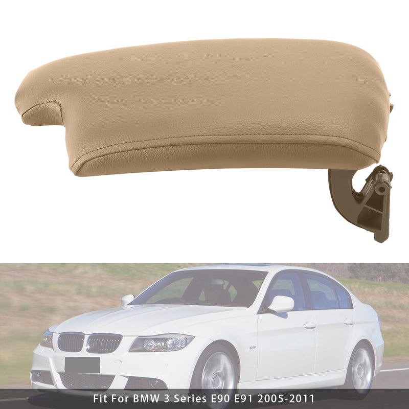 Beige Leder Armlehne Mittelkonsole Deckel Für BMW E90 E91 E92 E93 51169134486