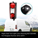 03/2012-2019 Citroen Berlingo Mk2 Van (mallit navettaovilla) Oikean takavalon linssikotelo 9677205480