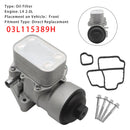 Neues Motorölfiltergehäuse für Audi A3 Q3 2.0L (2012–2014) Teilenummer: 03L115389B 03L115389C