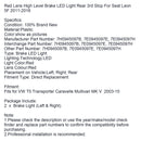 2003–2015 VW T5 Transporter Caravelle Multivan MK V Rot 3. Hochgestelltes Bremslicht hinten Scheune 4 Türen