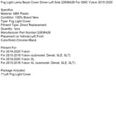 Fog Light Lamp Bezel Cover Driver Left Side 22936426 For GMC Yukon 2015-2020