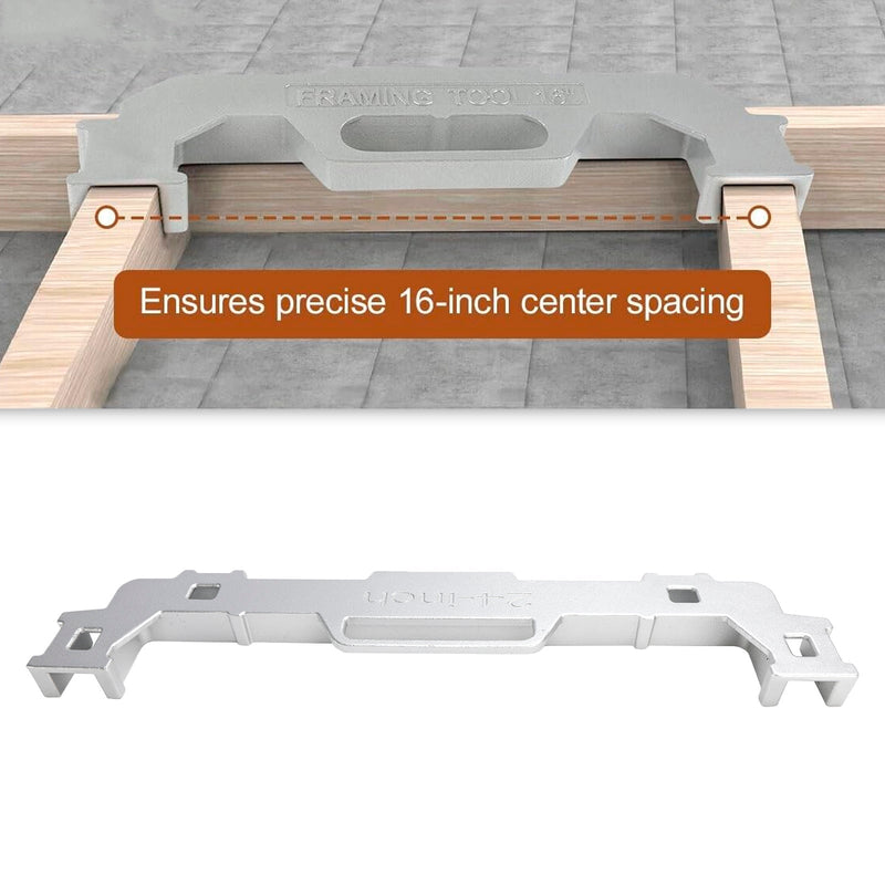 Stud Tool Kehystys Tarkkuus Asettelu tuuma 16/16/24 Wall On-Center Tools Master