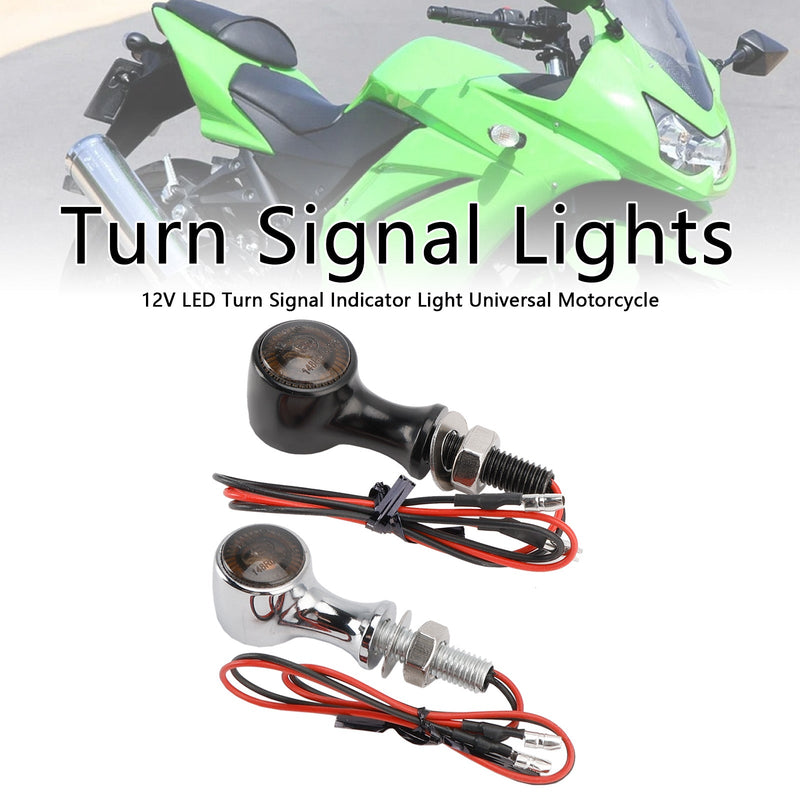12V LED Blinker Anzeige Licht 8mm Universal Motorrad Für Suzuki