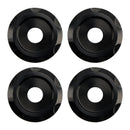 4x svarte aluminiumstrim frontrutebolter for Road Glide FLTR FLTRX 2015-2023