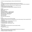 2010 - 2011 Cadillac SRX AWD - 2,8 l V6 mit Turbolader, vorderes und hinteres Mittelstützlager 1016B6677XBFRNP