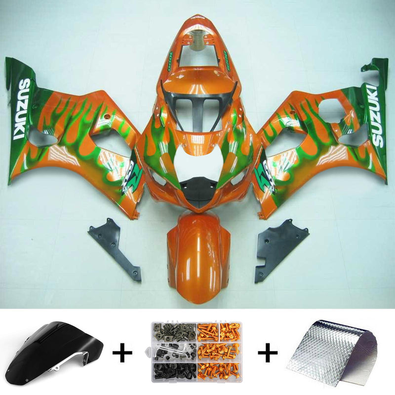 2003-2004 Suzuki GSXR1000 K3 Injektionsabzugs Kit Körperwerk Kunststoff ABS