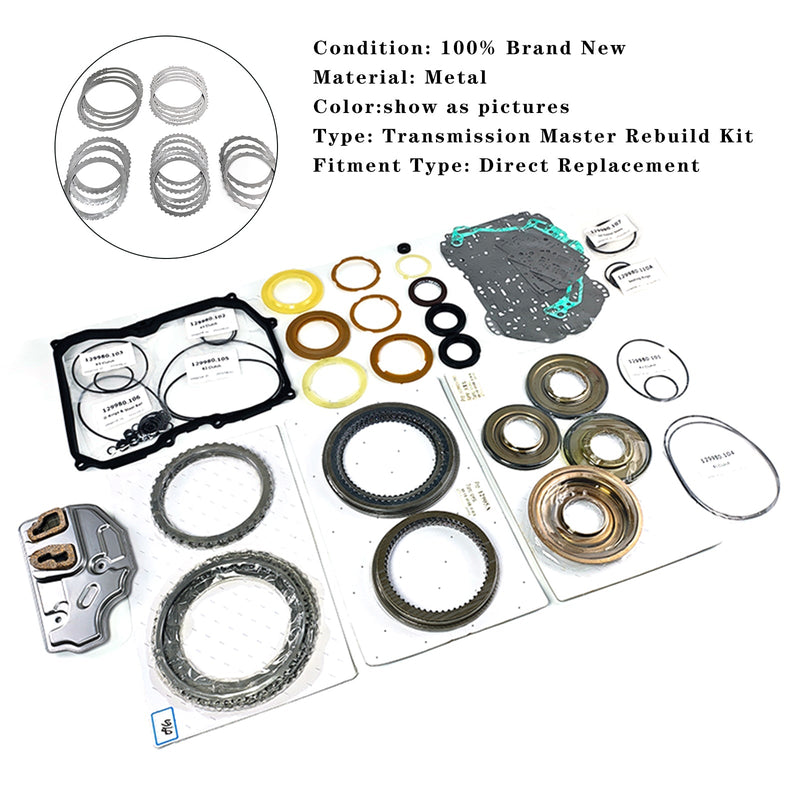 Sada těsnění 09G Gearbox Master Rebuild Kit Sada těsnění spojky pro VW Audi 6 TO TF60SN