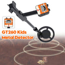 GT260 Kinder Kind Schatzsucher Metalldetektor Wasserdicht 6,3"" Suchspule Schwarz