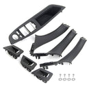 7x Schwarz Innen Tür Panel Griff Pull Trim Abdeckung Für BMW 5 Series F10 F11 10-16