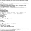 Módulos de LED de freio de luz lacrimal lr4b 21402m 12V 3W/0,75W 14-2pin para Philips