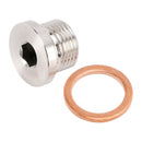 M18 x 1,5 mm Innensechskant Sensor Verschlussstopfen Kappe Ablauf 304 Edelstahl