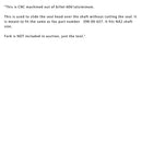 Bullet Sealhead til Shart værktøjsklone af tætningsinstallatøren Fox Float NA 2398-00-657