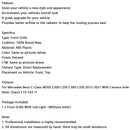 2015-2021 Mercedes W205 C250 C300 LED-etusäleikköllä, musta