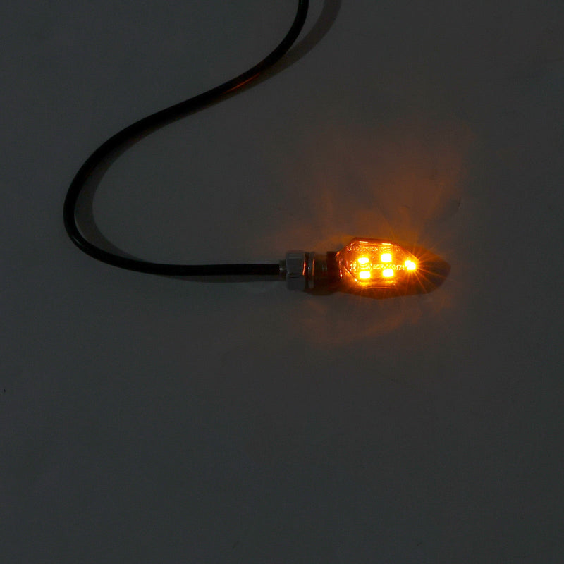 12V LED Blinker Anzeige Licht 8mm Universal Motorrad Für Kawasaki
