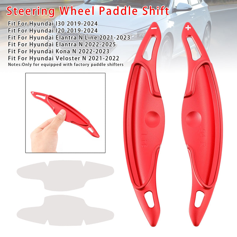 Steering Wheel Paddle Shifter Extension For Hyundai Elantra i30 Aluminium