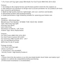 1 Pcs Vorne Links Nebel Licht Lampen Mit Glühbirnen Für Ford Transit Custom 2014-2023