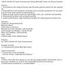 JF018 JF018E CVT-Automatikgetriebescheibe mit Riemenkette für Nissan-Getriebe