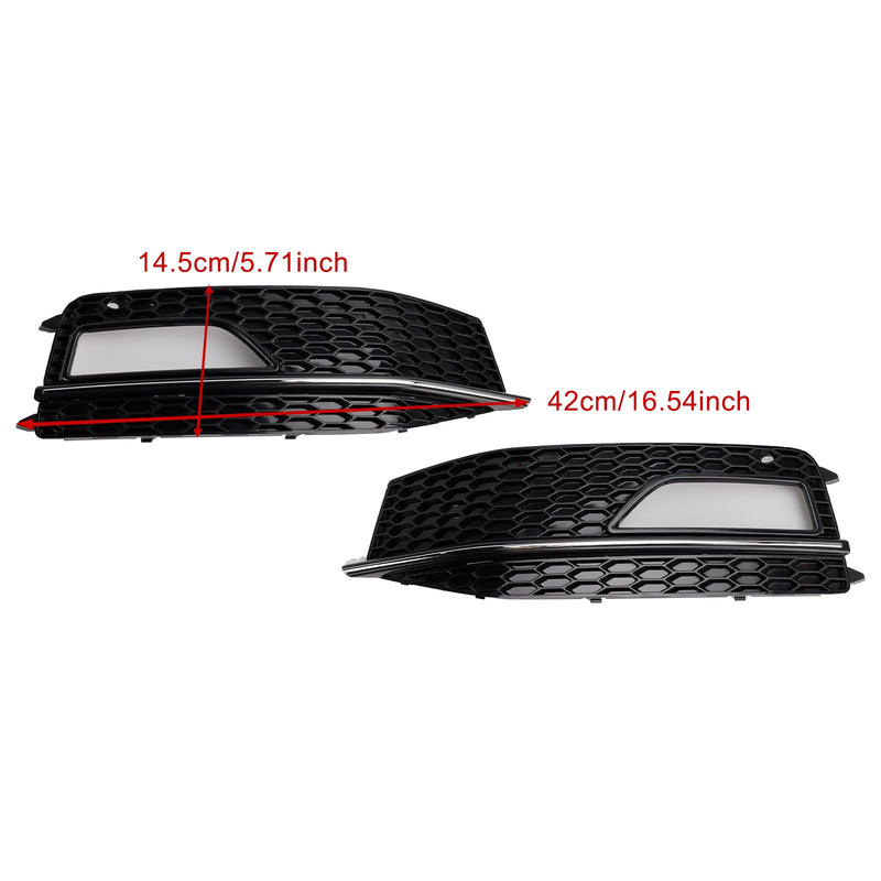 2013–2015 Audi A4 S-Linie S4 2 Stück Stoßstange Nebelscheinwerfer Lampenabdeckung Grill Grille 8K0 807 682M