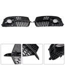 Frontstoßstange Nebelscheinwerfer Grill Grille Fit Audi Q5 S-Line SQ5 2013-2017 Schwarz