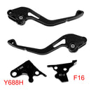 Nyt kort koblings- og bremsegreb passer til Yamaha FZ6 Fazer XSR 700 900 ABS, sort