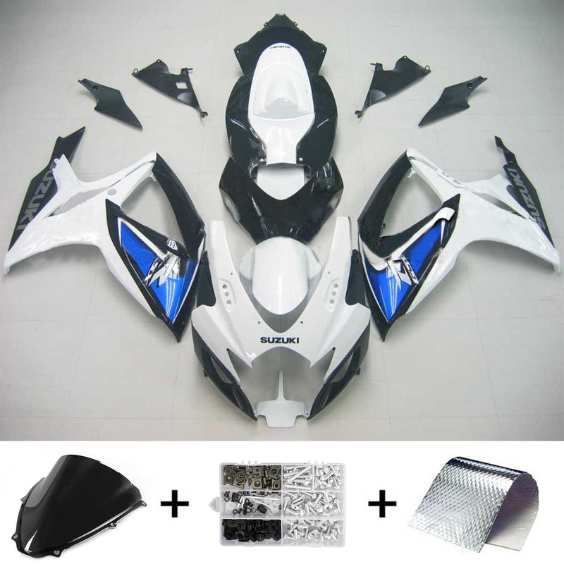 2006-2007 K6 Suzuki GSXR 600/750 injeksjonskinnesett karosseri plast