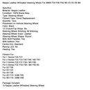 Nappaleder mit beheiztem Lenkrad für BMW F30 F80 F82 M3 X3 X5 X6 M4