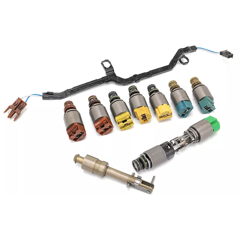 2008 BMW 528xi 3.0 L6 E60 6HP28 Kit de solenoide de reparación del cuerpo de la válvula de transmisión 1068298047