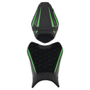 2019–2025 Für Kawasaki ZX-6R ZX-6R Fahrer- und Beifahrersitz-Set, hinteres Sitzkissen, Grün