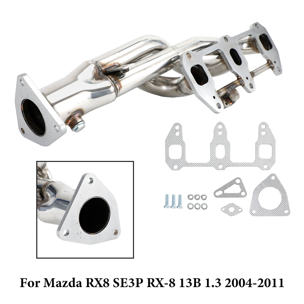 Stainless steel Exhaust Header Für Mazda RX8 RX-8 R3 GT Grand 2004-201