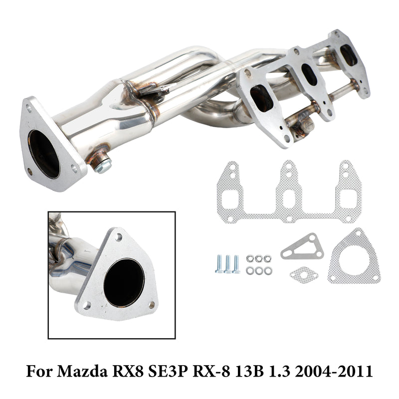 Eksoshode i rustfritt stål for Mazda RX8 RX-8 R3 GT Grand 2004-2011