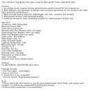 2019-2023 Mitsubishi Triton L200 par LED-bakljus på bakljuset